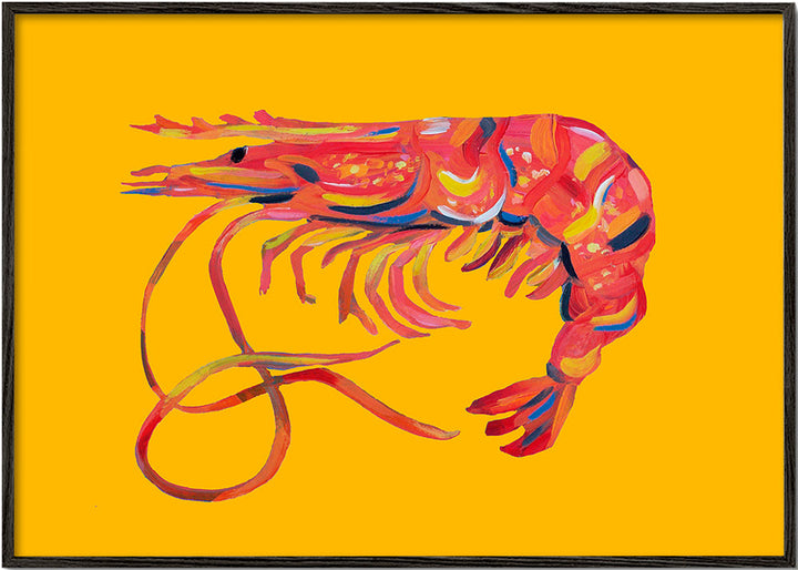 Lisslune | Shrimp on yellow - Alice Straker