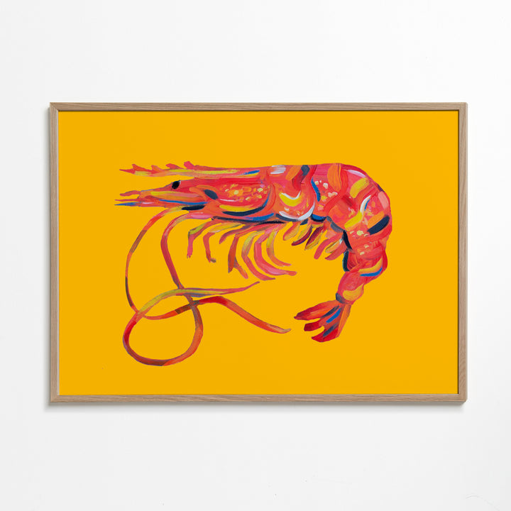 Lisslune | Shrimp on yellow - Alice Straker