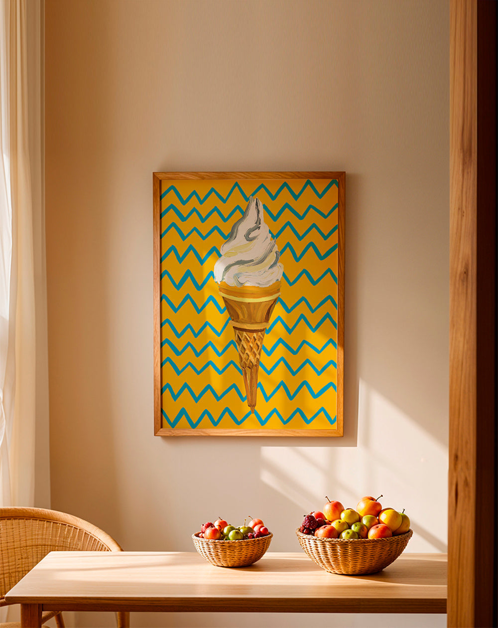 Lisslune | Ice Cream Yellow Zigzag - Alice Straker