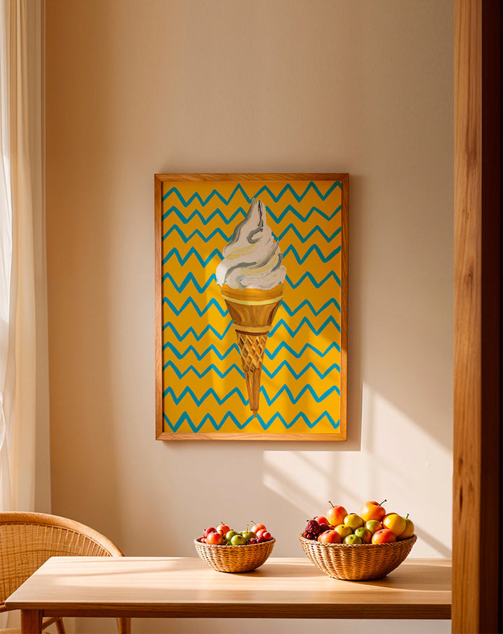 Lisslune | Ice Cream Yellow Zigzag - Alice Straker