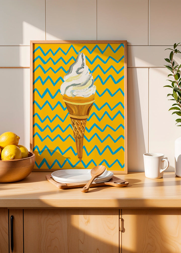 Lisslune | Ice Cream Yellow Zigzag - Alice Straker