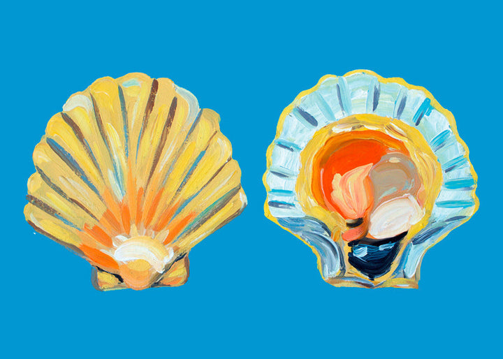 Lisslune | Scallop on Blue - Alice Straker