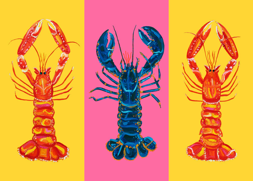 Lisslune | Lobster Langoustines Pop Art 2 - Alice Straker