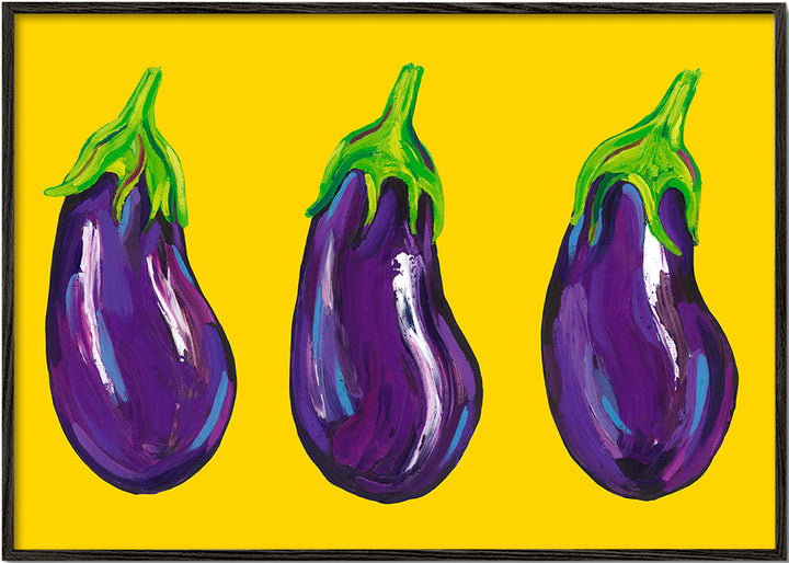 Lisslune | Eggplant on Yellow - Alice Straker