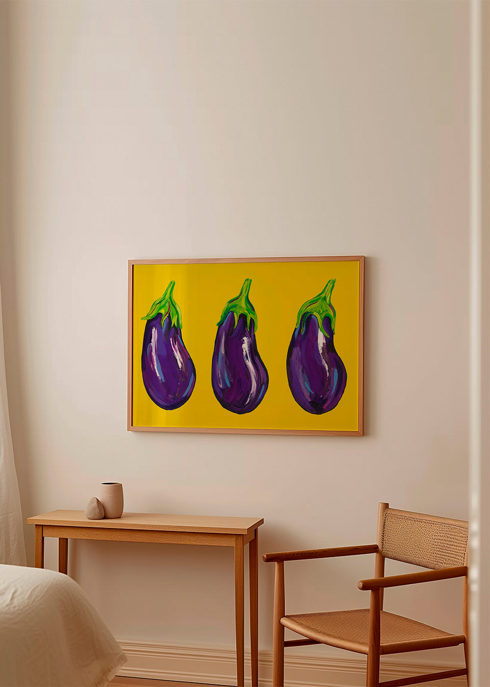 Lisslune | Eggplant on Yellow - Alice Straker