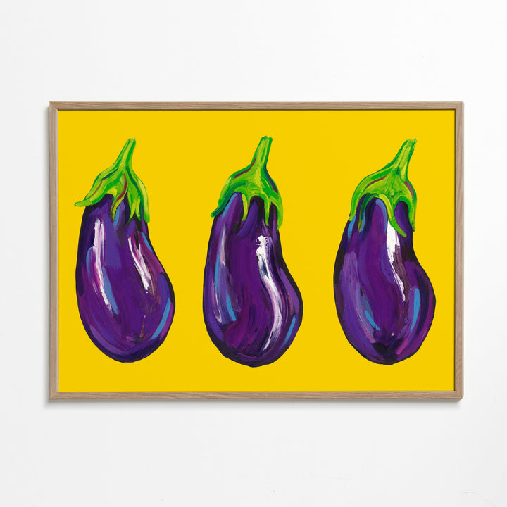 Lisslune | Eggplant on Yellow - Alice Straker