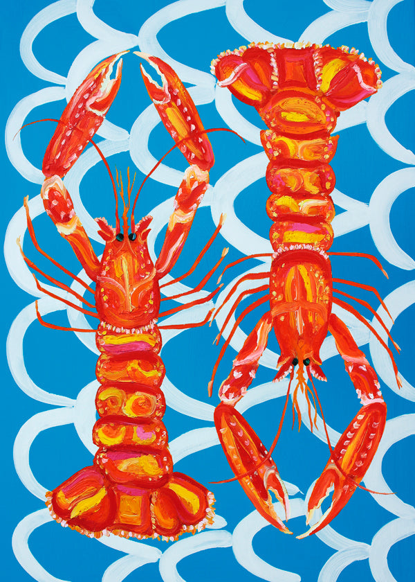 Lisslune | Langoustine On Blue - Alice Straker