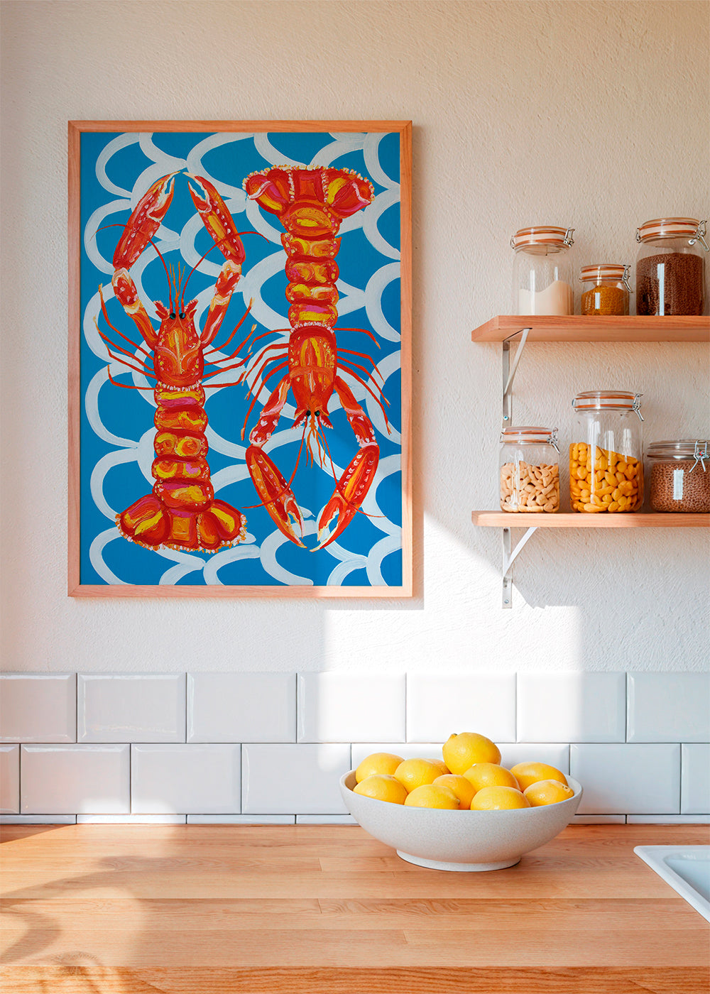 Lisslune | Langoustine On Blue - Alice Straker