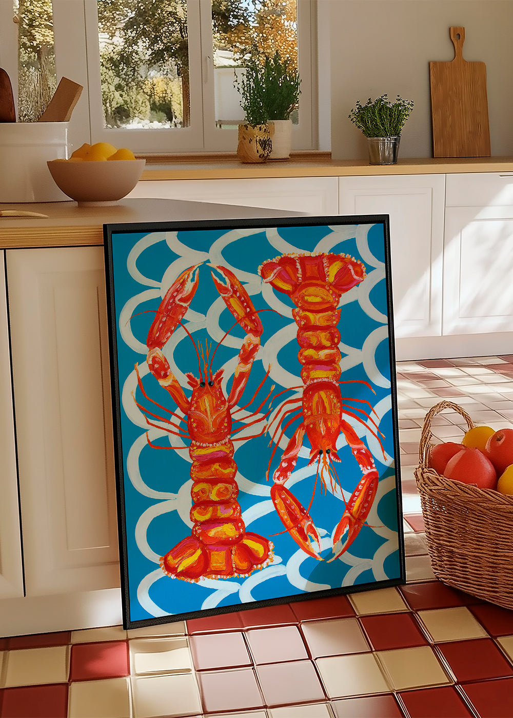 Lisslune | Langoustine On Blue - Alice Straker