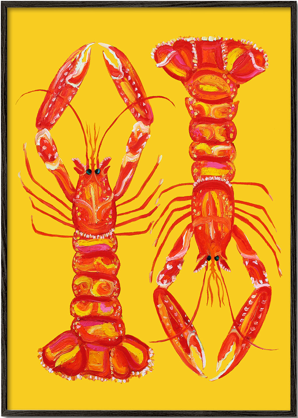 Lisslune | Langoustines on yellow - Alice Straker
