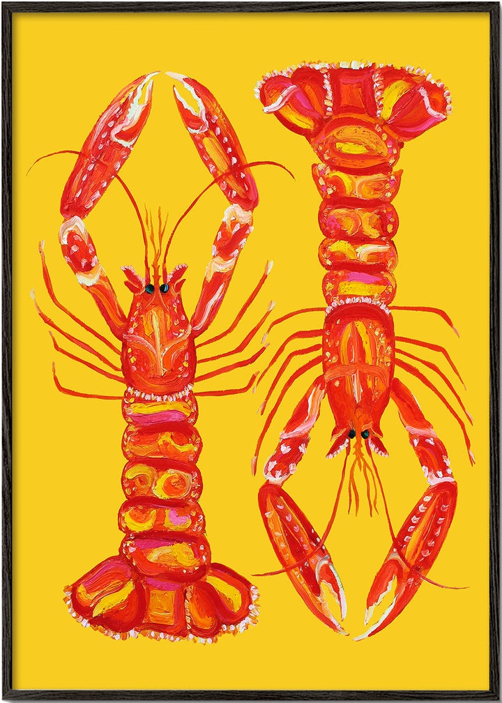 Lisslune | Langoustines on yellow - Alice Straker
