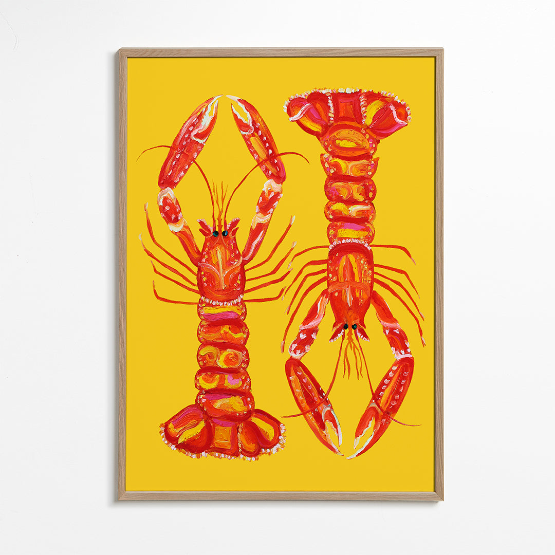 Lisslune | Langoustines on yellow - Alice Straker