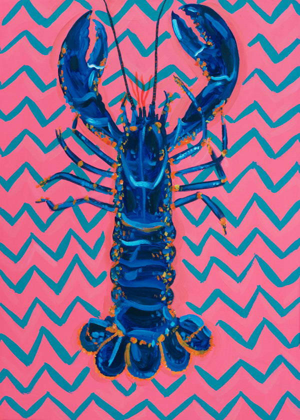 Lisslune | Lobster On Houndstooth - Alice Straker