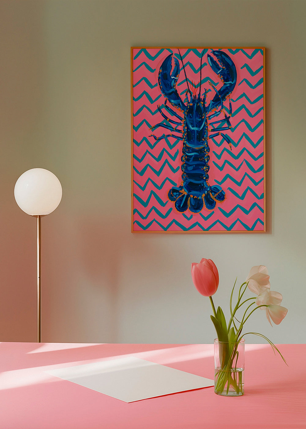 Lisslune | Lobster On Houndstooth - Alice Straker