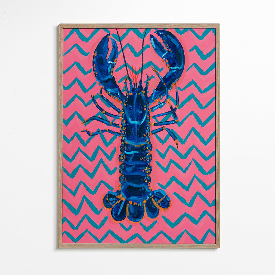 Lisslune | Lobster On Houndstooth - Alice Straker