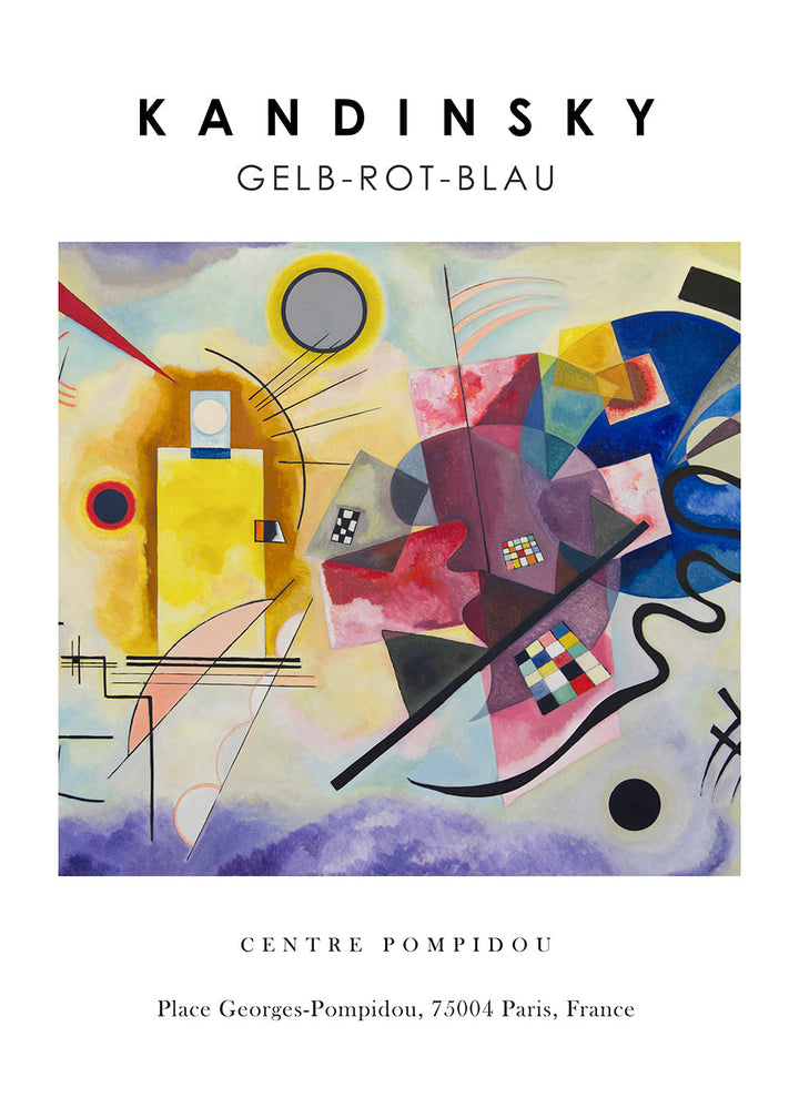 Lisslune | Yellow-Red-Blue Exhibition White - Vasili Kandinsky