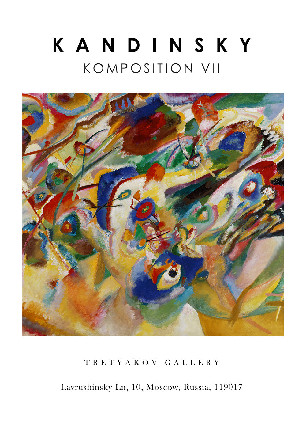 Lisslune | Composition VII Exhibition White - Vasili Kandinsky
