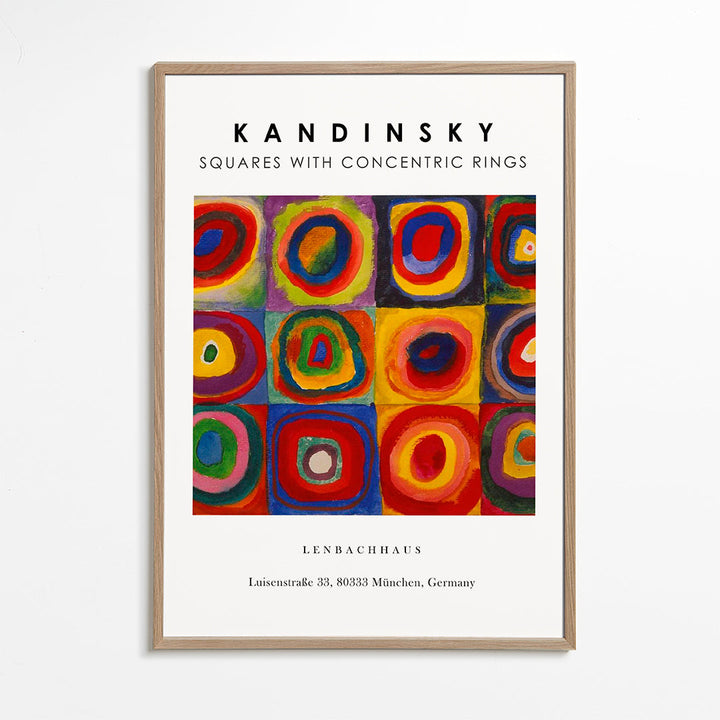Lisslune | Color study - Horizontal and concentric rings exhibition White - Vasili Kandinsky