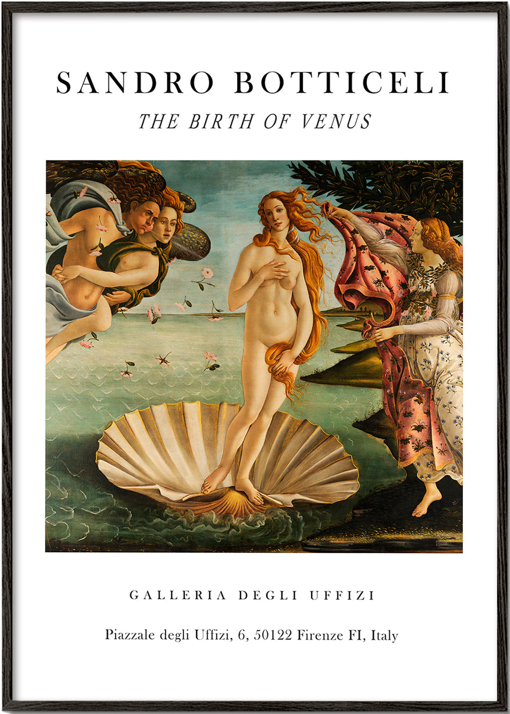 Lisslune | The Birthday of Venus Exhibition White - Sandro Botticelli
