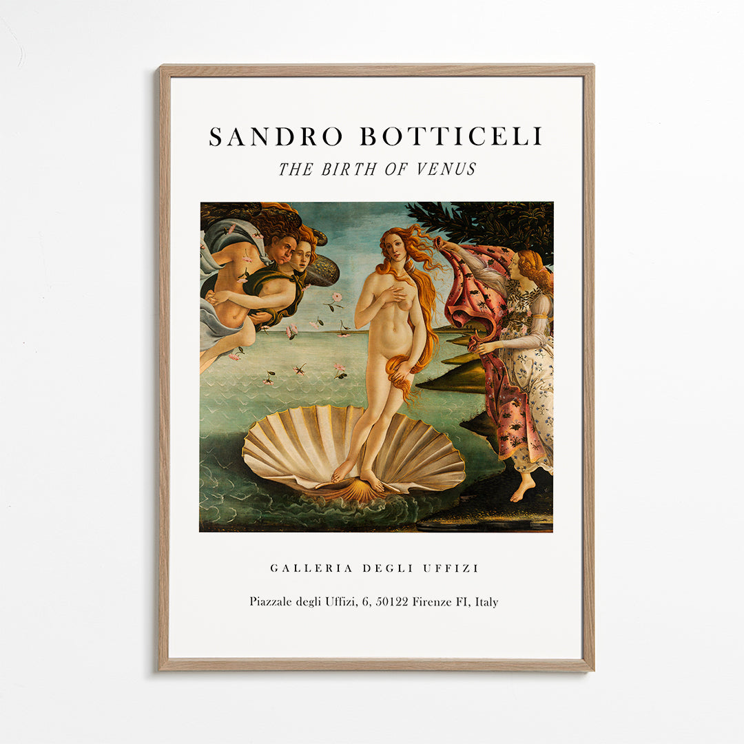 Lisslune | The Birthday of Venus Exhibition White - Sandro Botticelli