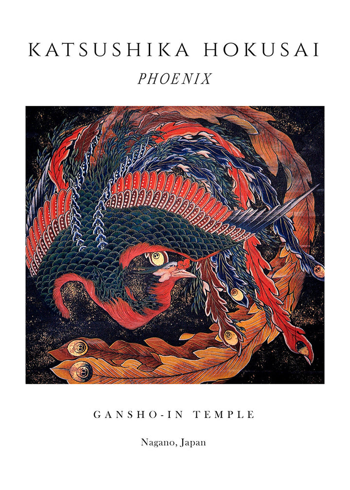 Lisslune | Phoenix exhibition white - Katsushika Hokusai