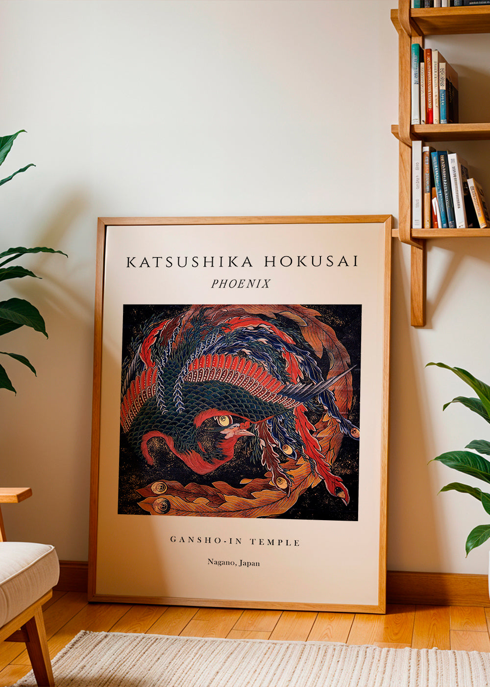 Lisslune | Phoenix exhibition white - Katsushika Hokusai