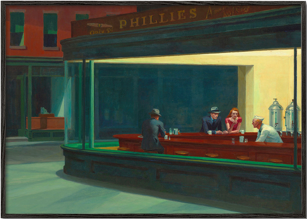 Lisslune | Nighthawks - Edward Hopper