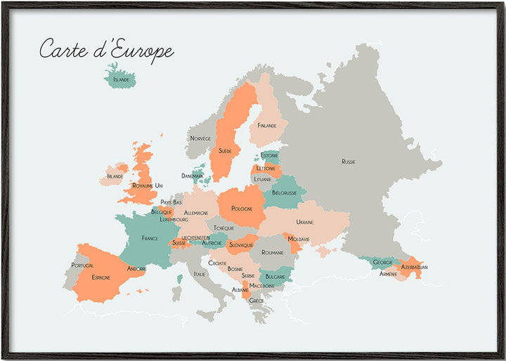 Lisslune | Europe map (French)