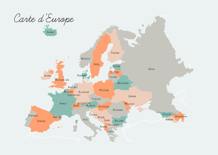 Lisslune | Europe map (French)