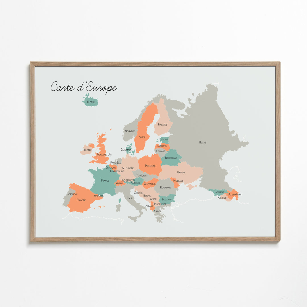 Lisslune | Europe map (French)