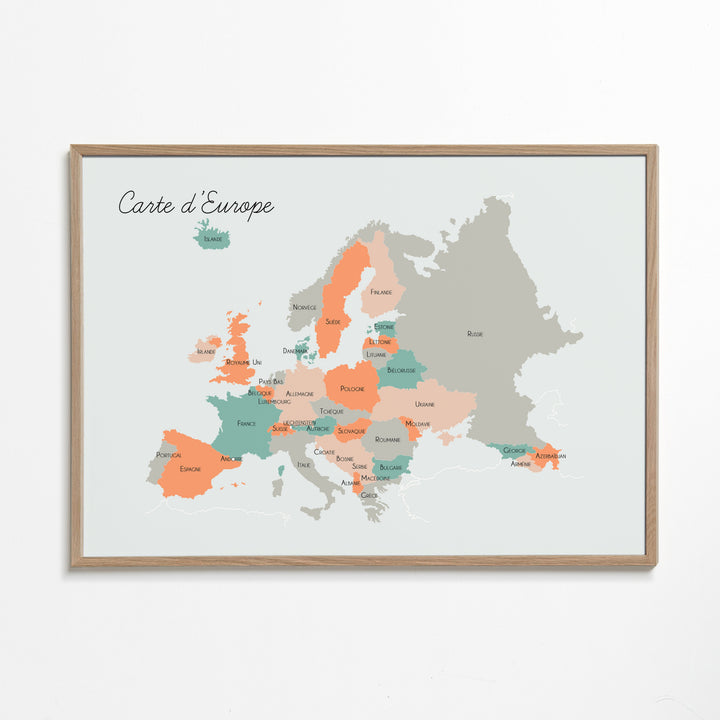 Lisslune | Europe map (French)