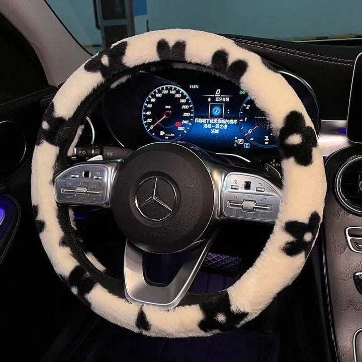 Lisslune | Plush Winter Steering Wheel Cover