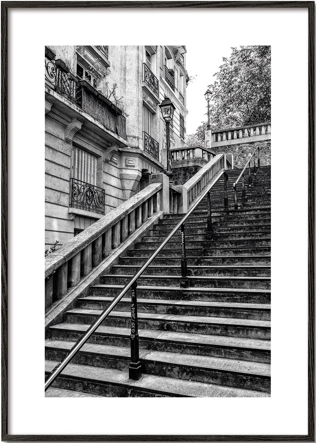 Lisslune | Black Montmartre - Parisian Staircase Cover