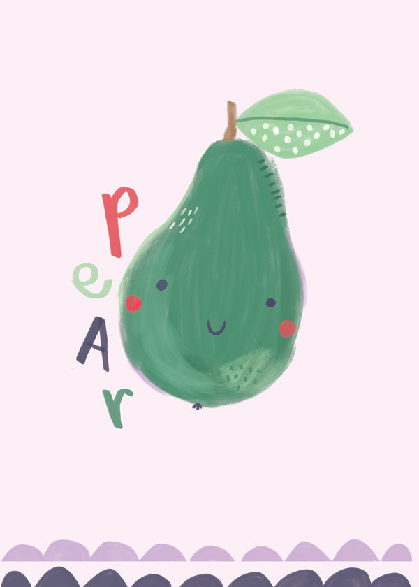Lisslune | Beautiful Pear Child Art Print