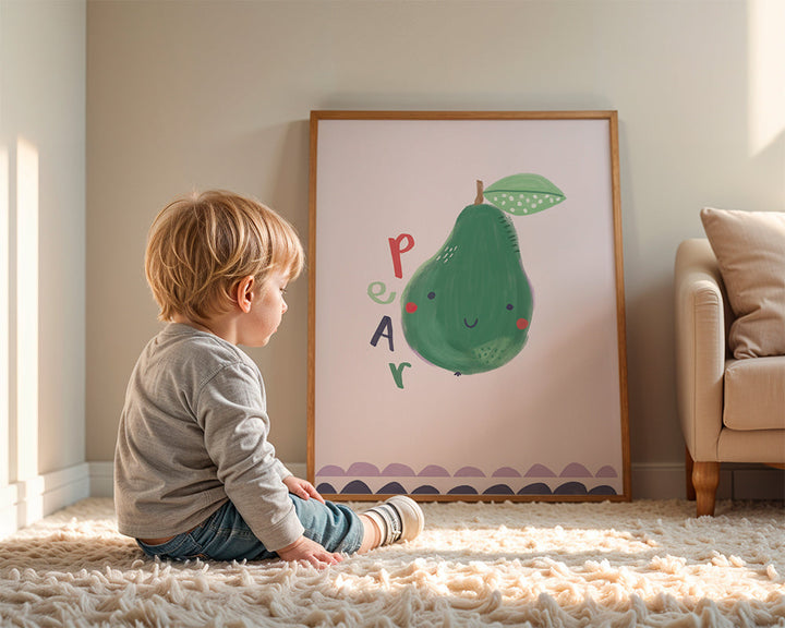 Lisslune | Beautiful Pear Child Art Print