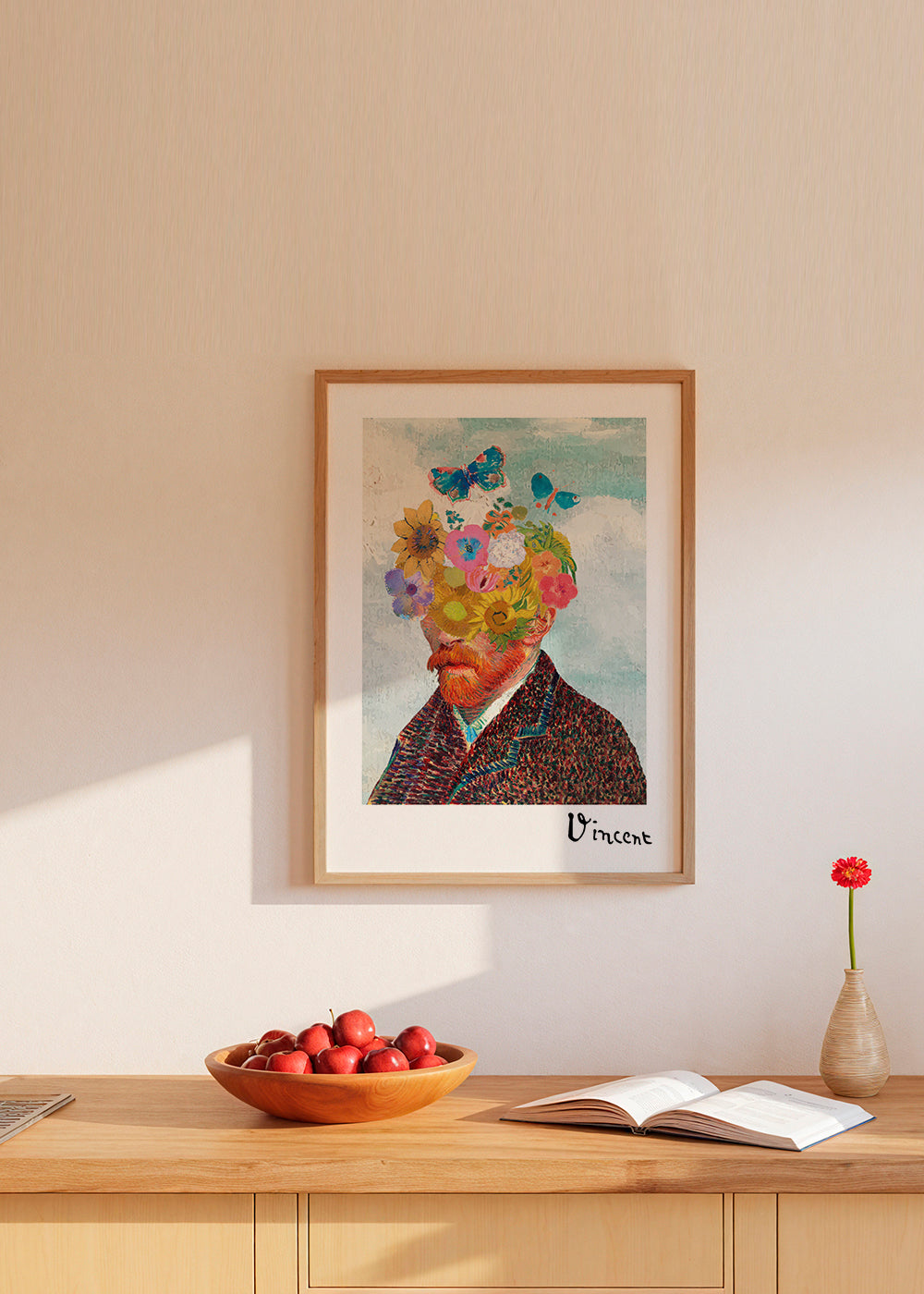 Lisslune | Vincent van Gogh inspired self-portrait & newly mixed flowers