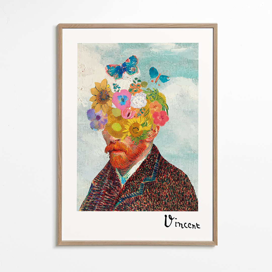 Lisslune | Vincent van Gogh inspired self-portrait & newly mixed flowers