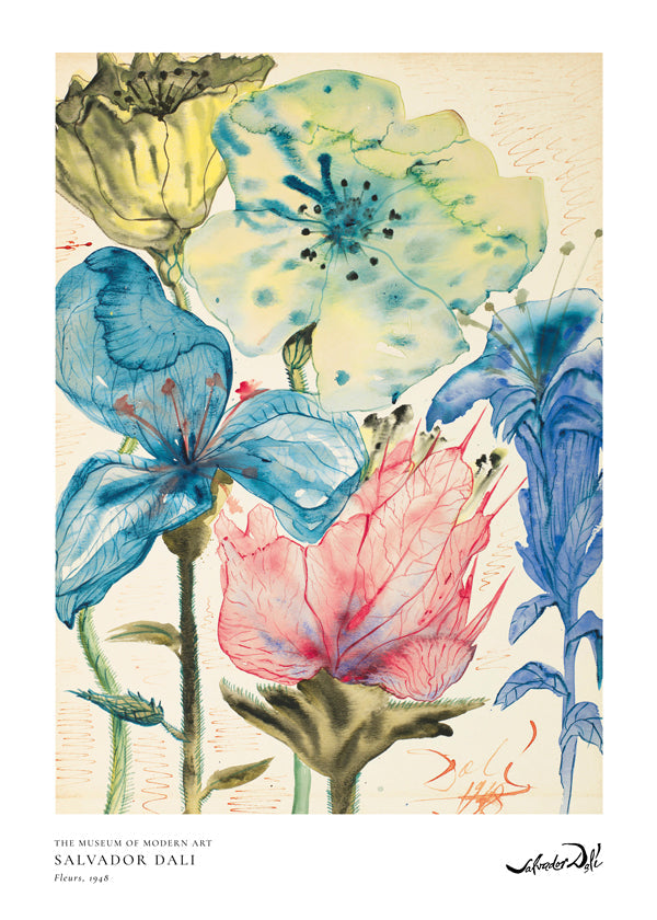 Lisslune | Salvador Dali Flowers I