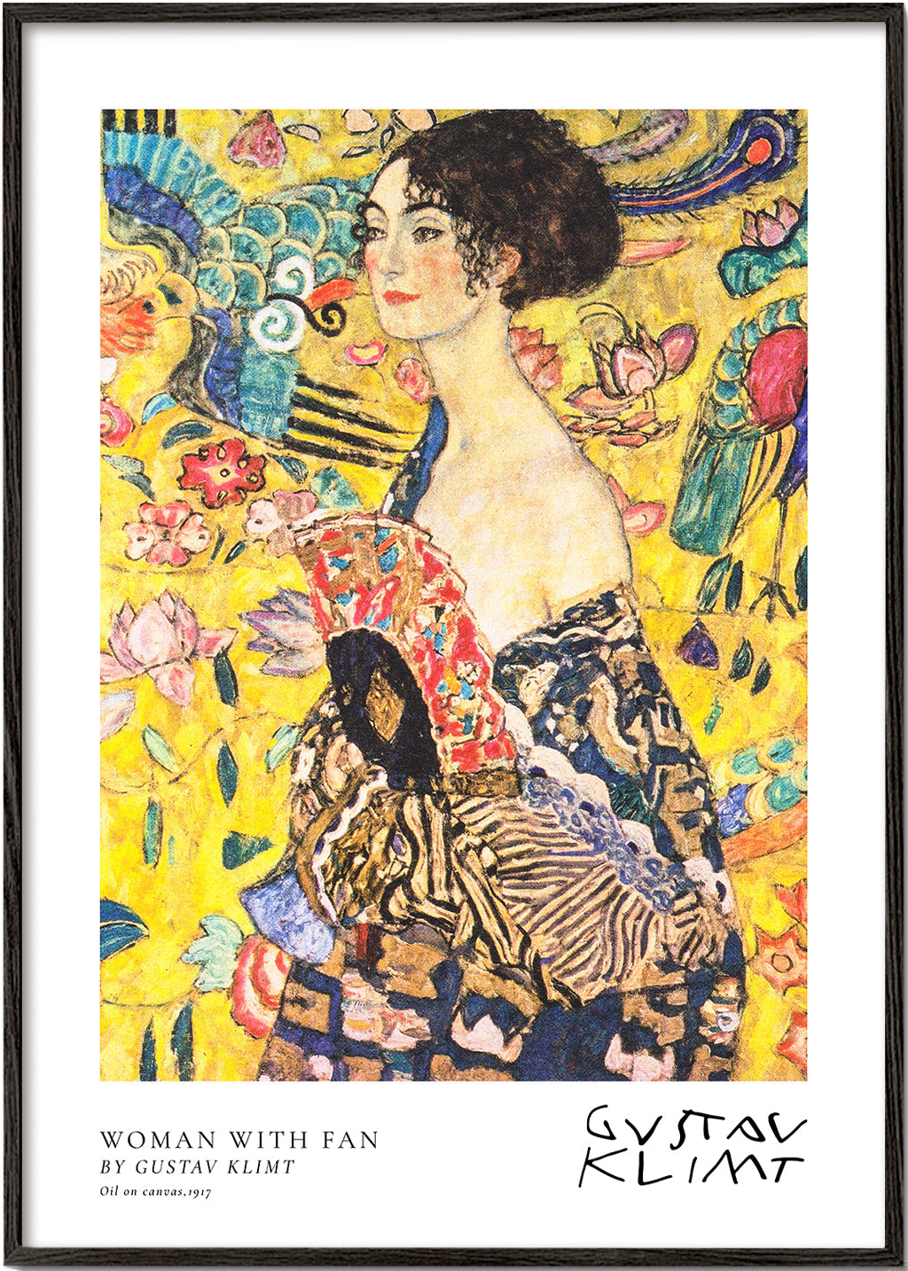 Lisslune | Woman with fan by Gustav Klimt
