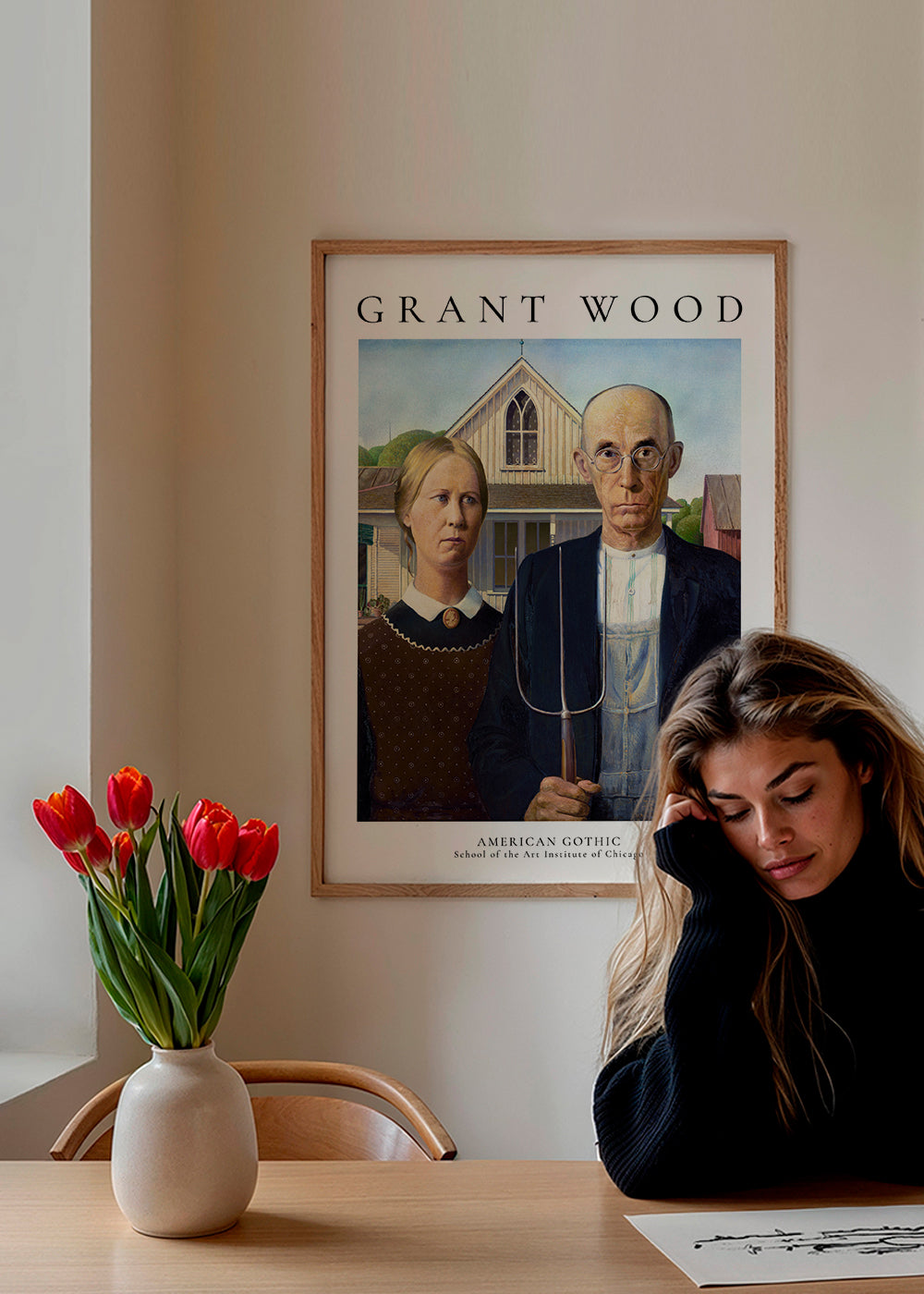 Lisslune | American Gothic by Grant Wood