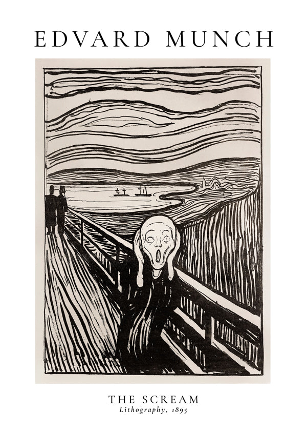 Lisslune | Edvard Munch The Scream Lithograph