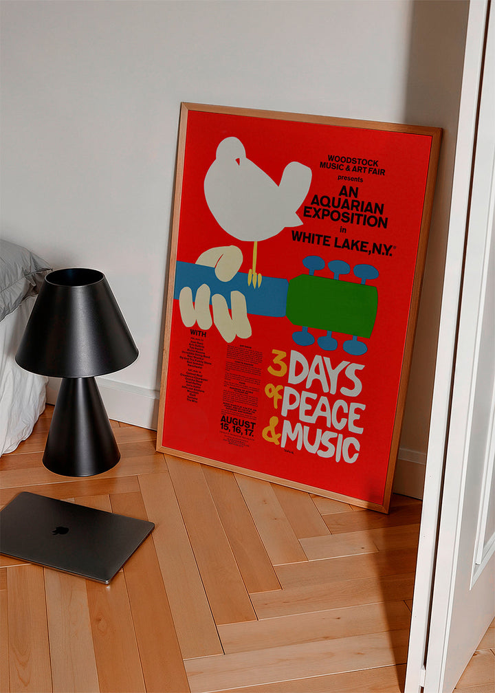 Lisslune | Woodstock 1969 Poster - 3 Days of Peace & Music