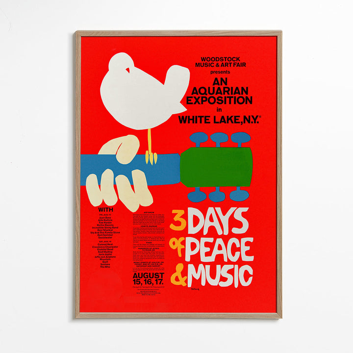 Lisslune | Woodstock 1969 Poster - 3 Days of Peace & Music