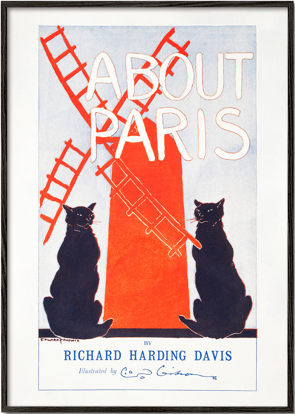 Lisslune | About Paris Vintage poster by Edward Penfield