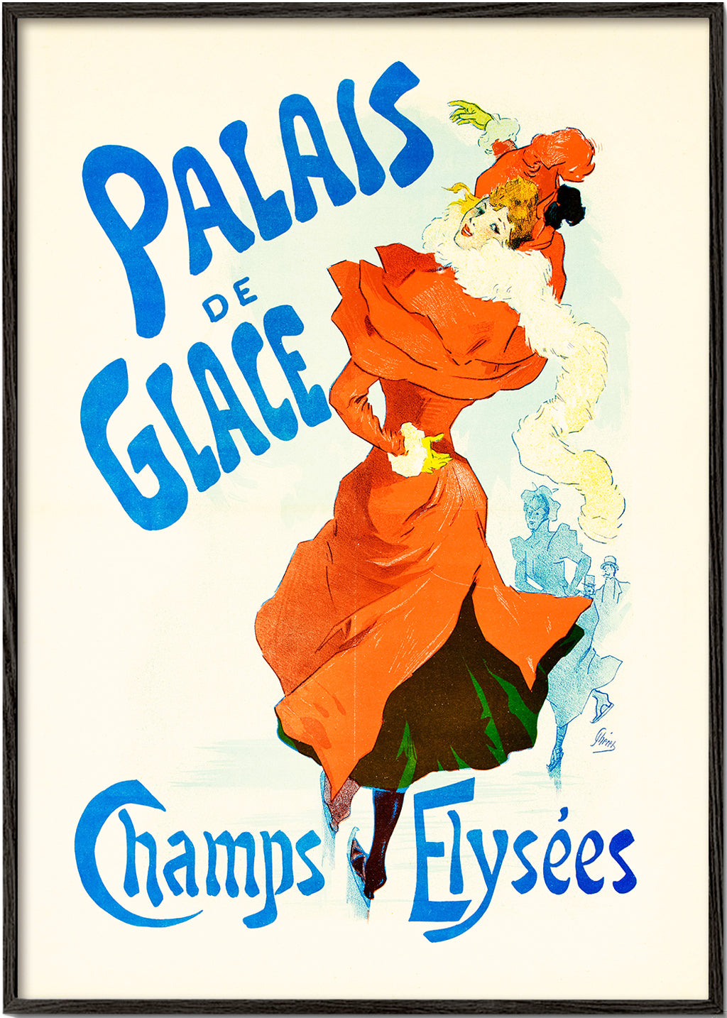 Lisslune | Vintage poster for ice rink Palais de Glace, Champs-Élysées, Paris