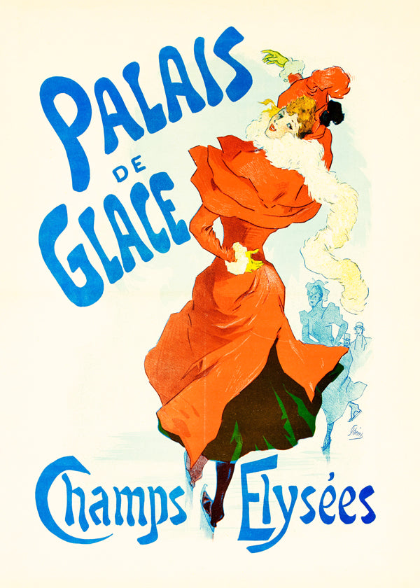 Lisslune | Vintage poster for ice rink Palais de Glace, Champs-Élysées, Paris