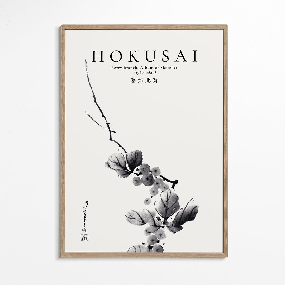 Lisslune | Berry branch from Katsushika Hokusai