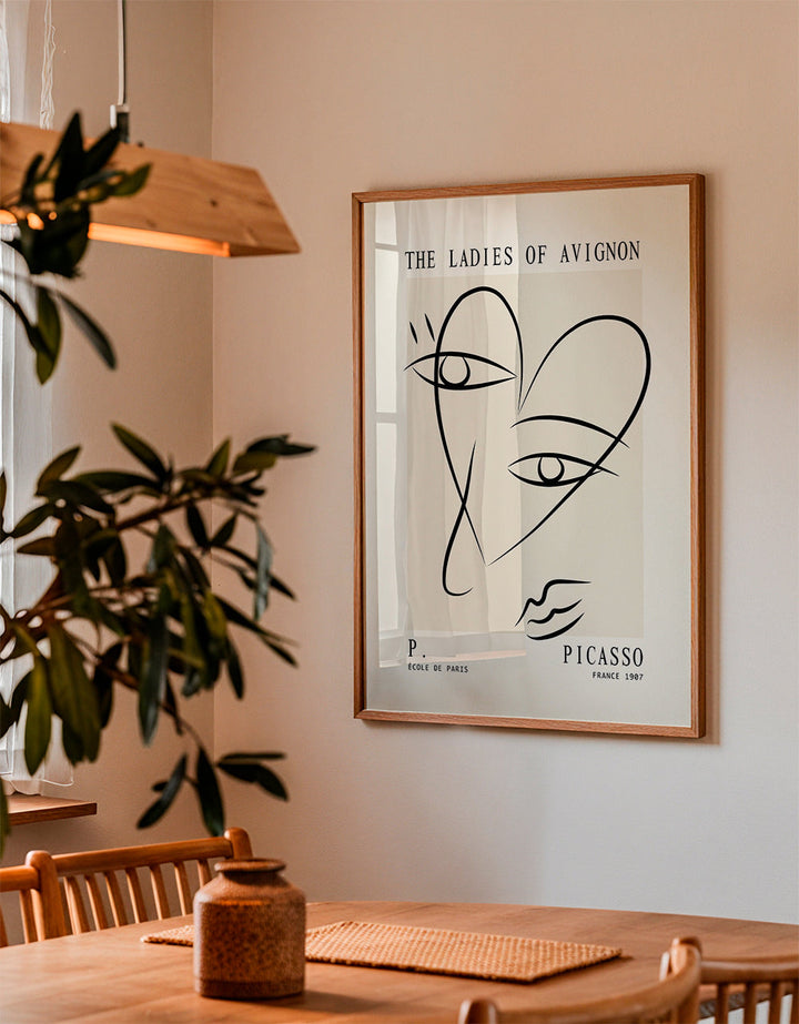 Lisslune | Picasso Lady from Avignon Sketch Poster