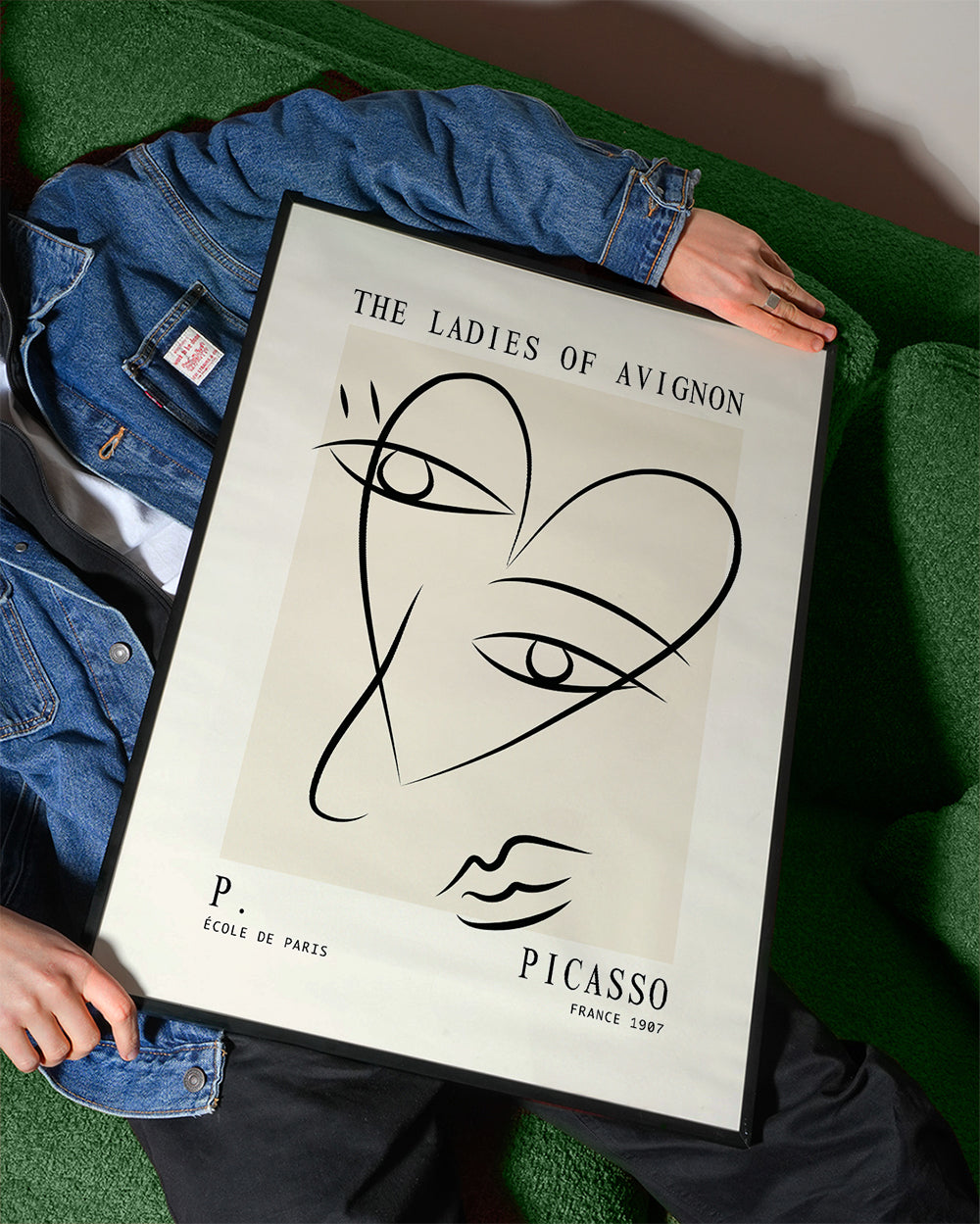 Lisslune | Picasso Lady from Avignon Sketch Poster