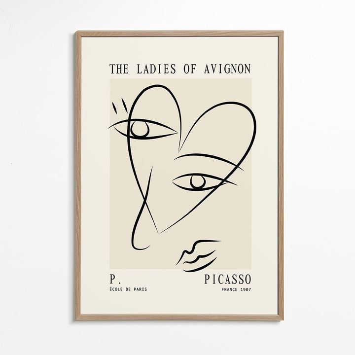 Lisslune | Picasso Lady from Avignon Sketch Poster